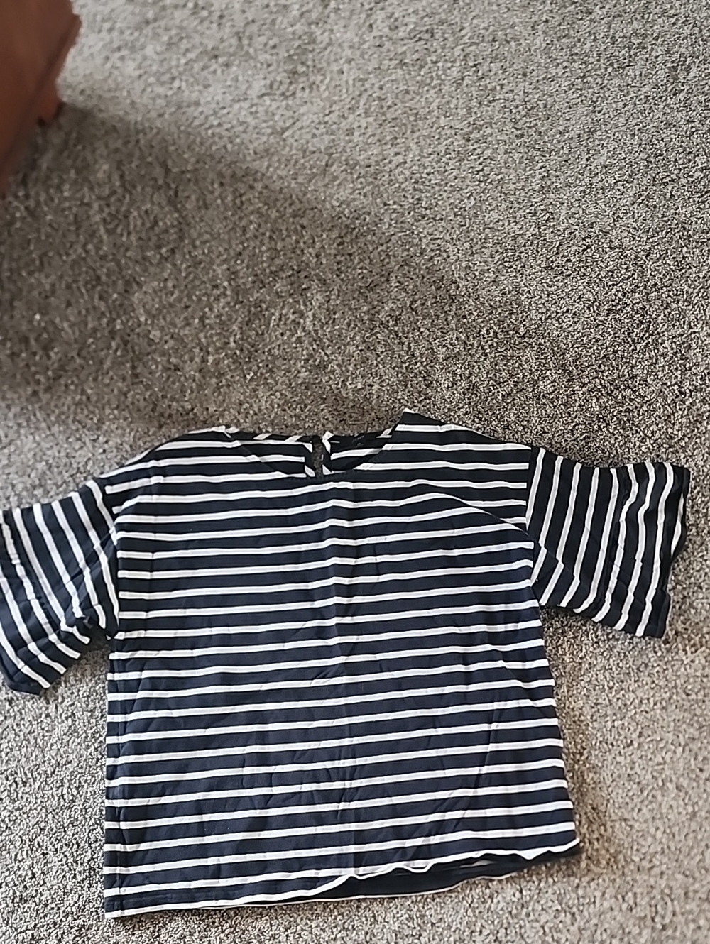 J.Crew Black and White Striped Top